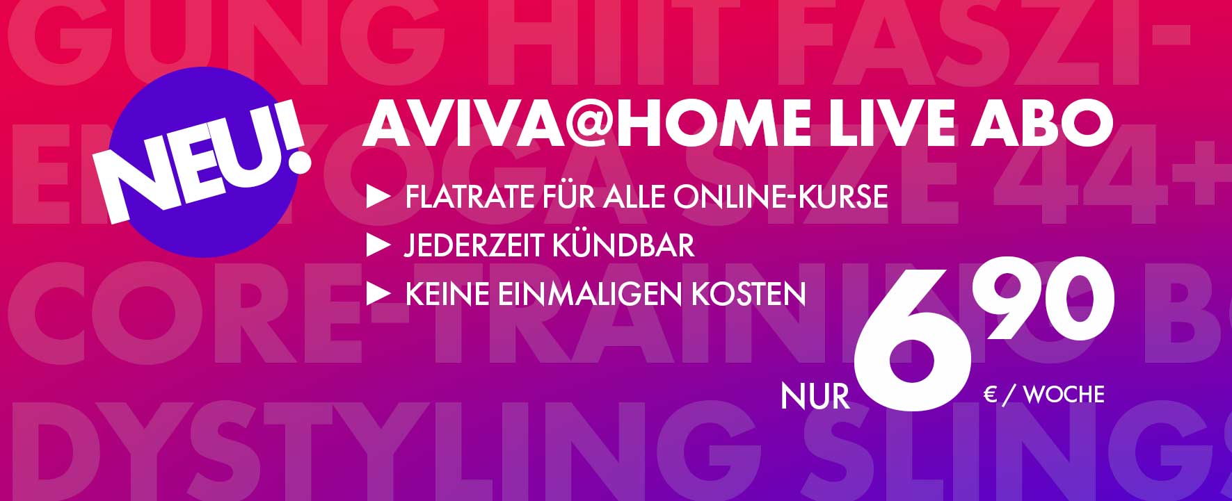 Aviva Social Club - dein digitaler Fitnessclub